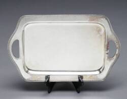 MARY PICKFORD OWNED SILVERPLATED TWO HANDLED TRAY - 2