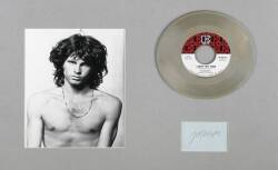 JIM MORRISON PHOTOGRAPH AND SIGNATURE