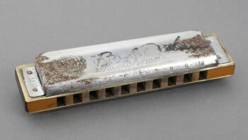 BOB DYLAN SIGNED HARMONICA