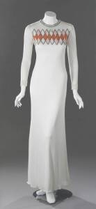 CHER IVORY GOWN DESIGNED BY BOB MACKIE