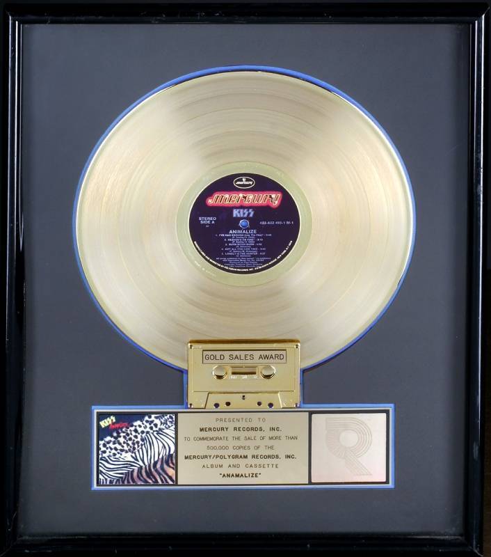 KISS GOLD RECORD AWARD