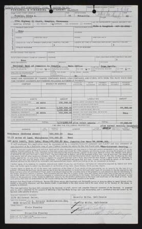 ELVIS & PRISCILLA PRESLEY SIGNED FINANCIAL DOCUMEN