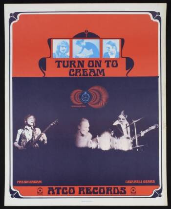 CREAM 1968 PROMOTIONAL POSTER