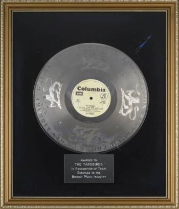 YARDBIRDS BBC RECORDED PROGRAMMES LIBRARY AWARD