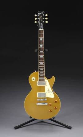 JIMMY PAGE SIGNED LES PAUL '56 GOLD TOP EPIPHONE