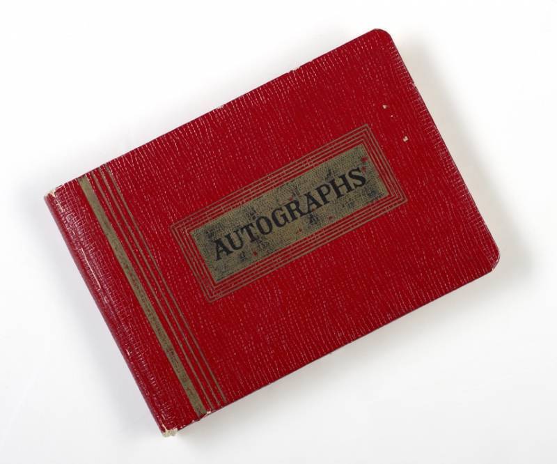 AUTOGRAPH BOOK INCLUDING ROLLING STONES