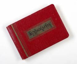 AUTOGRAPH BOOK INCLUDING ROLLING STONES