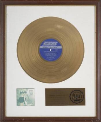 ROLLING STONES GOLD RECORD AWARD