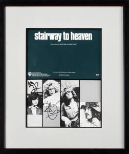 LED ZEPPELIN SIGNED SHEETMUSIC"STAIRWAY TO HEAVEN"