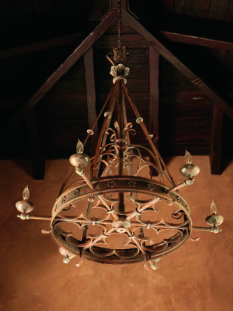 CHER - A GOTHIC REVIVAL CHANDELIER