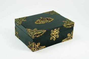 CHER - A GOTHIC REVIVAL EBONIZED TABLE BOX
