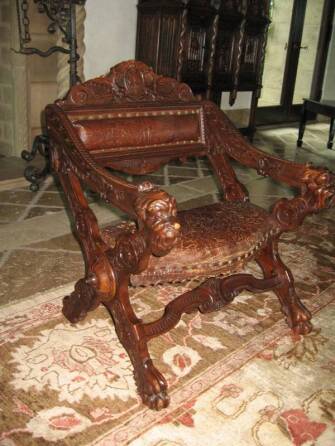 CHER - A PAIR OF RENAISSANCE STYLE CHAIRS