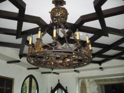 CHER - A GOTHIC STYLE TWELVE-LIGHT CHANDELIER