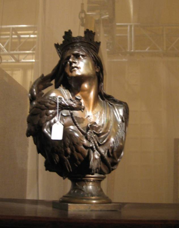 CHER - BRONZE BUST, AFTER A MODEL BY GREGOIRE