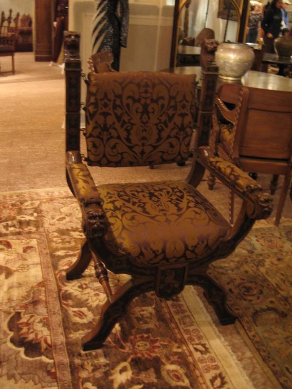 CHER - A PAIR OF RENAISSANCE STYLE ARMCHAIRS