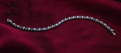 CHER - SAPPHIRE AND DIAMOND BRACELET