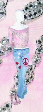 CHER - A PAIR OF CUSTOMIZED JEANS