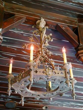 CHER - GOTHIC STYLE METAL 6-LIGHT CHANDELIER