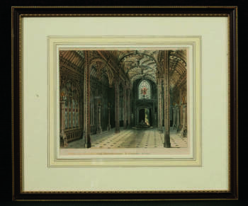 CHER - CONSERVATORY, CARLTON HOUSE, AQUATINT