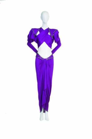 CHER - A BOB MACKIE CRISS- CROSS GOWN