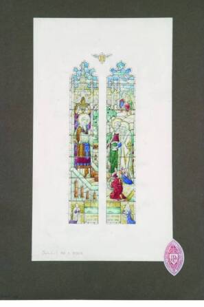 CHER - A DESIGN FOR A STAINED GLASS WINDOW