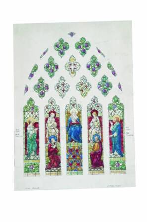 CHER - A DESIGN FOR THE STAINED GLASS WINDOW