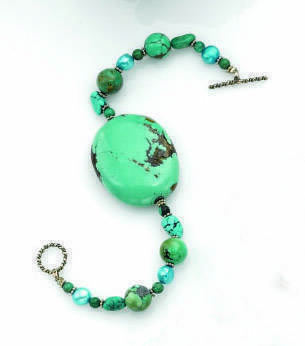 CHER - A TURQUOISE AND STONE BRACELET