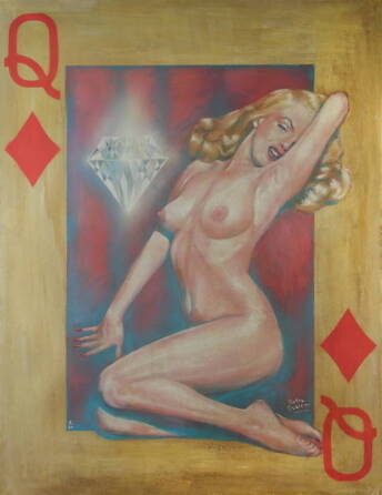 MARILYN MONROE "QUEEN OF DIAMONDS" BY PIETRO PSAIER