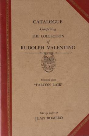 RUDOLPH VALENTINO AUCTION CATALOG, 1945