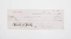 BEN TURPIN SIGNED CHECK