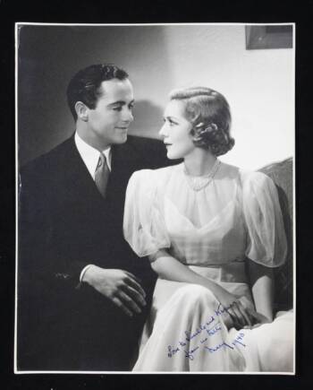 MARY PICKFORD & BUDDY ROGERS INSCRIBED PHOTOGRAPH