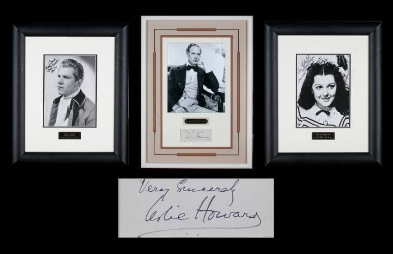 "GONE WITH THE WIND" SIGNATURES & PUBLICITY STILLS