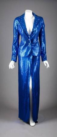 ANN MILLER BLUE SEQUIN DANCE COSTUME