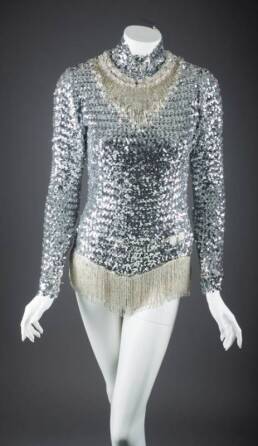 ANN MILLER SILVER DANCE COSTUME