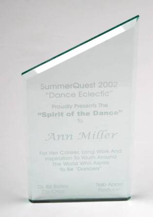 ANN MILLER SUMMERQUEST "SPIRIT OF THE DANCE" AWARD