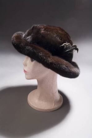 ANN MILLER FUR HAT