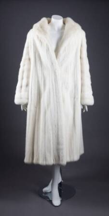 ANN MILLER WHITE MINK COAT