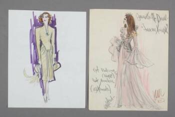 JEANETTE MACDONALD COSTUME SKETCHES BY EDITH HEAD