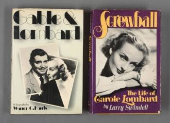 TWO CAROLE LOMBARD BOOKS OWNED BY EDITH HEAD