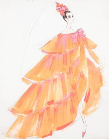 EDITH HEAD DESIGN SKETCH