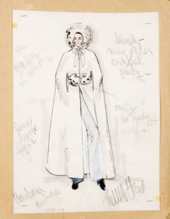 ELIZABETH TAYLOR COSTUME SKETCHES BY EDITH HEAD