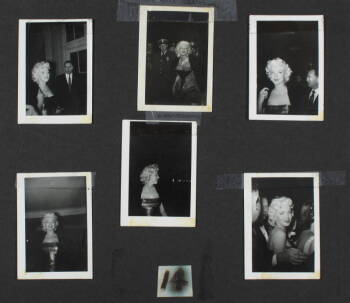 MARILYN MONROE - 6 SMALL CANDID PHOTOGRAPHS