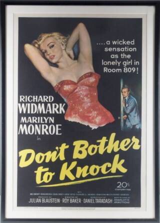 "DON'T BOTHER TO KNOCK" POSTER