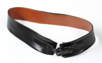 MARILYN MONROE BLACK LEATHER BELT