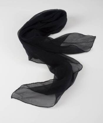 MARILYN MONROE BLACK CHIFFON SCARF