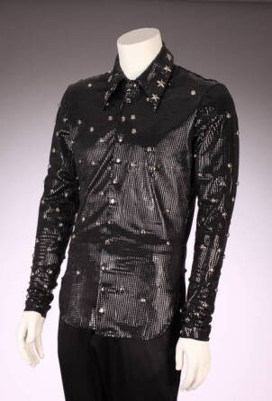 STEVEN TYLER BLACK VELVET JACKET WITH SHIRT