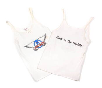TWO WOMEN'S "BACK IN THE SADDLE" TANK TOP T-SHIRTS