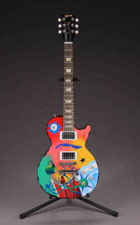 RICK GARCIA HAND-PAINTED GIBSON LES PAUL GUITAR