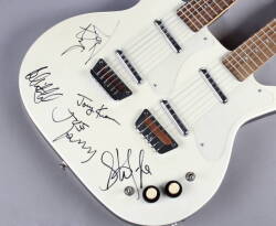 AEROSMITH SIGNED DOUBLE-NECK DANELECTRO GUITAR - 2