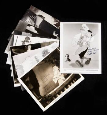 GROUP OF ANIMATED FILM STILLS SIGNED BY ANIMATORS